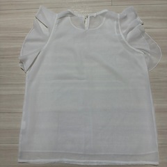 ブラウス　白　半袖の画像