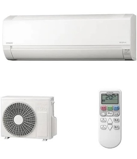 工事費コミ！白くまくん 2025年モデル AJシリーズ 6畳用 単相100V 室内電源 RAS-AJ2225S-W