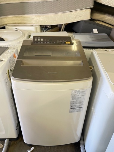 北九州市内配送無料　保証付き パナソニックNA-FA100H3-N 全自動洗濯機 シャンパン [洗濯10.0kg /乾燥機能無 /上開き