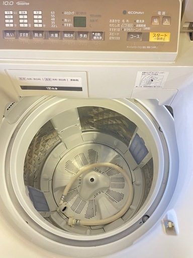 北九州市内配送無料　保証付き パナソニックNA-FA100H3-N 全自動洗濯機 シャンパン [洗濯10.0kg /乾燥機能無 /上開