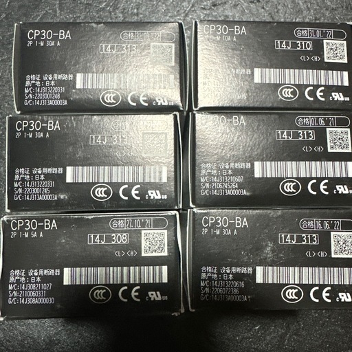 三菱電機　サーキットプロテクターCP30-BA 6個