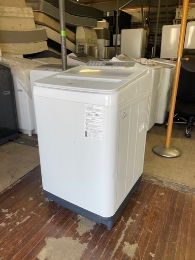 北九州市内配送無料　保証付き パナソニックNA-FA80H6-N 全自動洗濯機 FAシリーズ シャンパン [洗濯8.0kg /乾燥機能