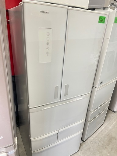 北九州市内配送無料　保証付き 東芝 TOSHIBA 冷蔵庫 VEGETA スタンダードモデル 481L フレンチドア シェルホワイト GR-F48FS(WS)