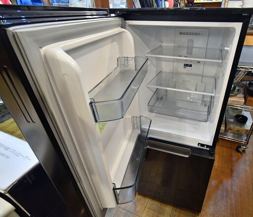 ●ガラスドアが美しい(#^.^#)●近郊格安配送(^^♪●シャープ PLAINLY SJ-GD15H 152L　2ドア冷蔵庫　中古品●