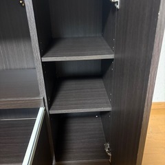 【お取引中】ニトリ レンジ台 フォルム 幅90cm ダークブラウンの画像