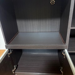 【お取引中】ニトリ レンジ台 フォルム 幅90cm ダークブラウンの画像