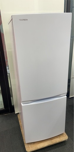 中古激安！2021年東芝 TOSHIBA 冷蔵庫 GR-T15BS-W（ 153L ） 2ドア