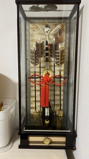 五月人形 ケース付き オルゴール付き伝統的デザインお正月 破魔弓 (BB