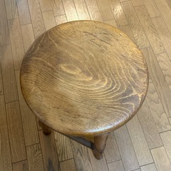 古道具 木製スツール アンティークチェアの画像