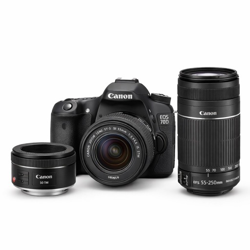 カメラ4点セット】Canon カメラ本体・レンズ3本セット (K) 武蔵小山の