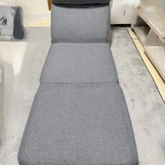 🟥【状態良好】リクライニング座椅子 グレー フロアチェア シンプルデザインの画像