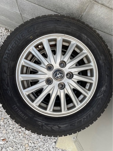 95/65R15 TOYO OBSERVE GIZ スタッドレス＋アルミ 4本セット