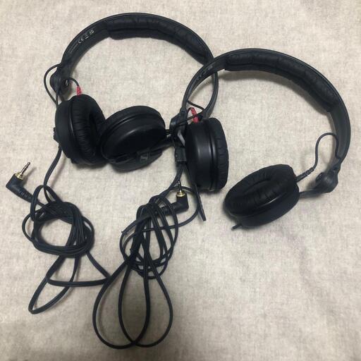 まもなく販売終了！SENNHEISER HD25 70Ω 有線ヘッドホン 黒 動作確認済 2点（ばら売り可）