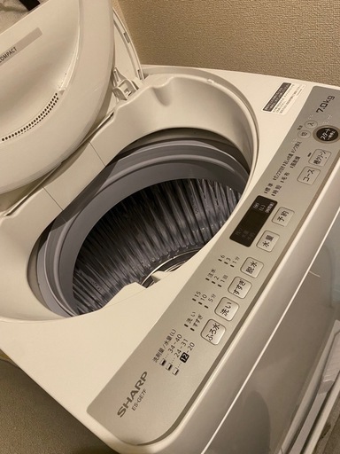 引き取りのみSHARP 全自動洗濯機7.0kg (さと) 亀有の生活家電《洗濯機 