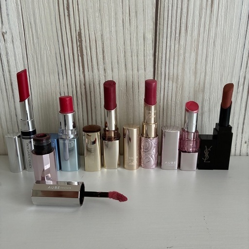 口紅 グロスセット 赤・ピンク・ブラウン系 7本 (ちゆ) 釧路の化粧品の