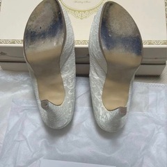 BENIR ブライダルシューズ パンプス アクセサリー付  22.5cmの画像