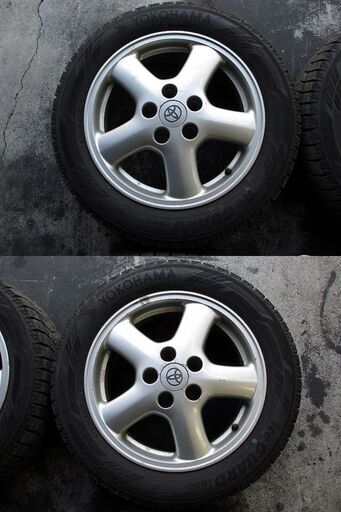 【取引中】トヨタ純正アルミスタッドレスタイヤ4本セット YOKOHAMA iceGURD iG60 205/55R16 91Q  溝有