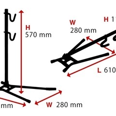 ミノウラ/MINOURA ディスプレイスタンド DS-520 折畳式 ブラックの画像