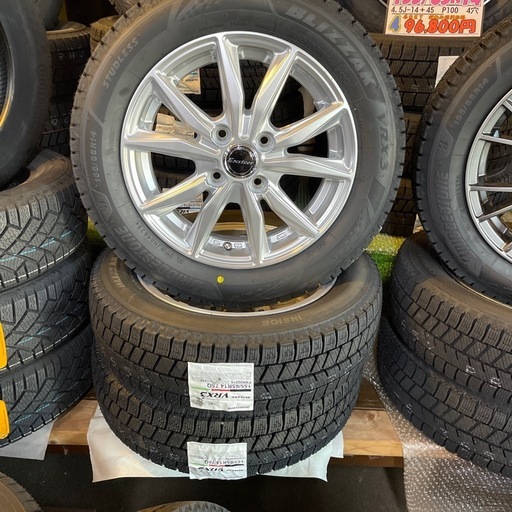 155／65R14スタッドレス軽自動車ブリヂストンVRX34本