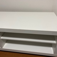 良品 シンプルホワイトテレビ台　テレビボードの画像