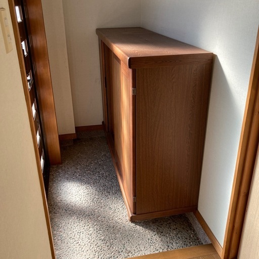 美品　木製　下駄箱