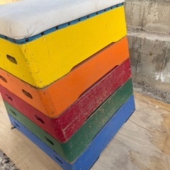 【GO-1494】跳び箱 とび箱 カラフル 体操 器械体操 幼稚園 小学校の画像