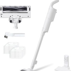 アイリスオーヤマ(IRIS OHYAMA) 【紙パック式】アイリスオーヤマ コードレス掃除機 紙パック式 パワータイプ ホコリ感知機能 ハンディ 自立式 2way SBD-200P-W ホワイト の画像