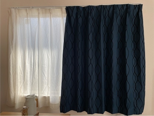 1月末まで】ニトリネイビーカーテン (T. K) 浮間舟渡のカーテン