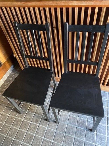 お洒落なスクエア‼️
IKEA ステーファン　ブラック　2個‼️