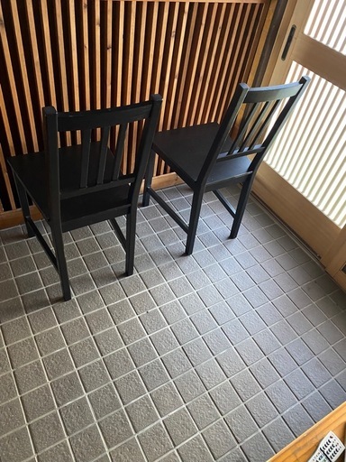 お洒落なスクエア‼️
IKEA ステーファン　ブラック　2個‼️
