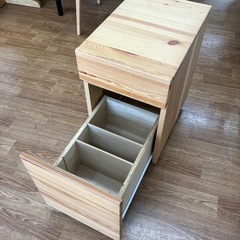 サイドキャビネット 無印良品 パイン材 ナチュラルの画像