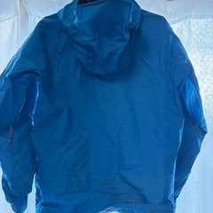 mont-bell goretex レインジャケット XS 青の画像