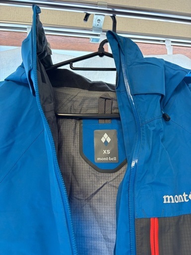 mont-bell goretex レインジャケット XS 青