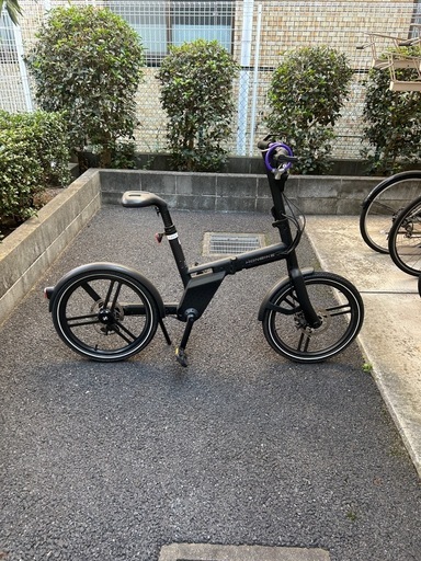 ジャンク品】HONBIKE 電動折りたたみ自転車black (ナギサ) 用賀の電動