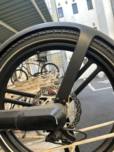 【ジャンク品】HONBIKE 電動折りたたみ自転車black
