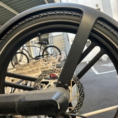 【ジャンク品】HONBIKE 電動折りたたみ自転車blackの画像