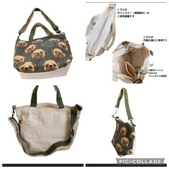 豆しば柄トート、パグ柄お散歩バック、助六の日常ミニトートの画像