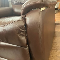 電動リクライニングUSBポート付き1人掛けソファーの画像