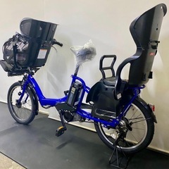 1年保証 1都4県全域送料無料 送料無料　ヤマハ　パスキッス　20インチ　青色　電動アシスト自転車 g1250の画像