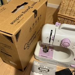 コンパクト電動ミシンの画像