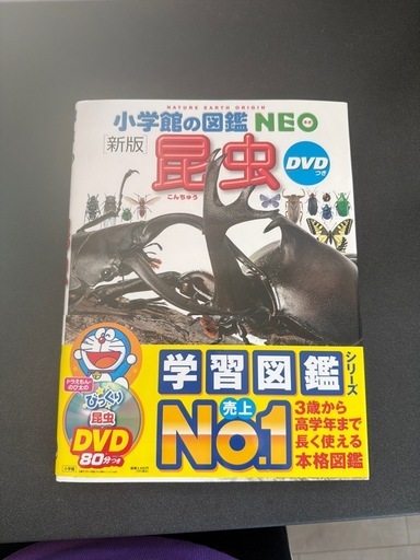 新品☆DVD付き 小学館の図鑑 NEO 昆虫 (TT) 穴太のキッズ用品《幼児