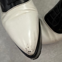 Prada 厚底モノクロームレザープラットホームシューズ 36の画像