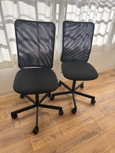 限定無料】IKEAキャスター付きチェア2脚 (momo) 代々木の椅子《その他