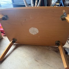 【お取引者様決定】木のテーブル　難ありの画像