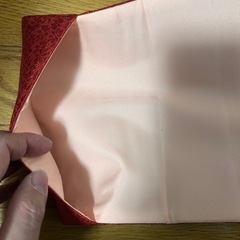 【決定】鶴の刺繍　エンジ色　袱紗　ふくさ　金封 金封ふくさ 袱紗 鶴 ふくさ 和装小物 刺繍 着物の画像