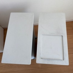 無印のゴミ箱（使用感、外側内側に汚れあります）の画像