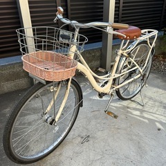 24インチ　自転車　　女の子　タイヤ交換済み　　キッズ