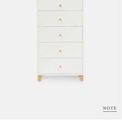 【掲載18日まで】モモナチュラル LOVEシリーズ チェスト／使用感あり／現状渡しの画像