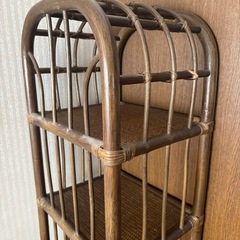 籐家具ラック 差し上げますの画像