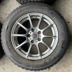 イボ付24年★超バリ山■ヨコハマ アイスガードIG60 SJ8 215/60R16 16インチ　6.5J +48 5x114.3 CX-3 オデッセイ　エスティマ　ティアナ　ヴェセル　wr-v クラウン　カムリ　ヤリスクロス　ヴォクシー　ノア 等に　スタッドレス　　スタッドレスタイヤの画像